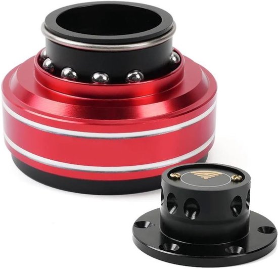 Stuurnaafadapter - Snelspanner Stuur - Racestuur Monteren - Aluminium Constructie - 70mm Gaten - Bruin
