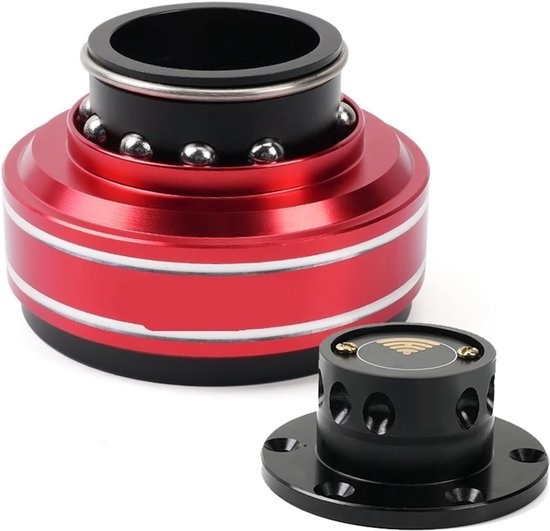 Stuurnaafadapter Snelwissel - Stuurwiel Adapter - Race Simulator - Universele 6-Gats - 70 mm Hart-op-Hart - Rood van Merkloos