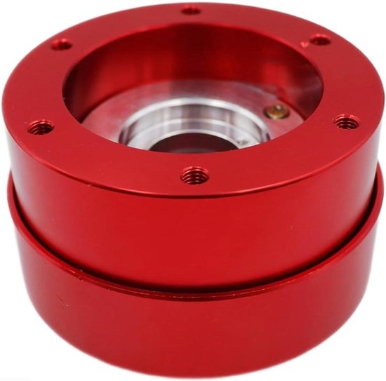 Stuurwiel Adapter - Quick Release - Sim Racing - Hoge Stabiliteit Aluminium - 10 x 9 x 9 cm - rood