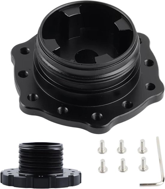Stuurwiel Adapter - Race Adapter - Race Simulatie - Aluminium Legering - 900 Graden - Zwart