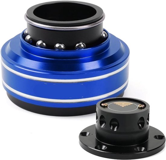 Stuurwiel Adapter - Stuurnaaf Adapter - Racen Simulator - Snelwissel Systeem - 70 mm 6 Gaten - Blauw