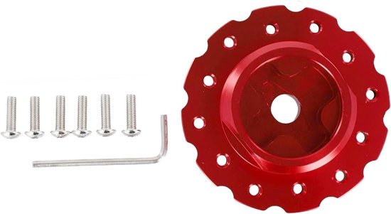 Stuurwiel Adapter - Upgrade Set - Race Simulatie - Aluminium Legering - 73mm PCD - Rood