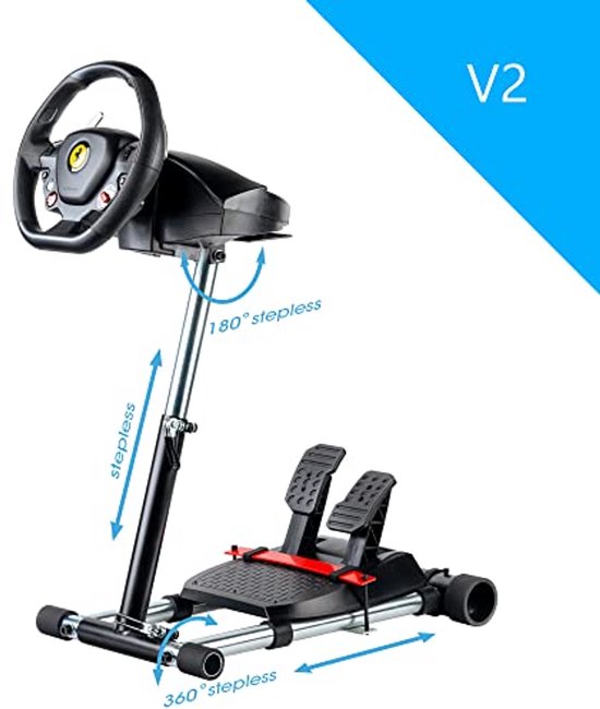 Stuurwiel en Pedaalstandaard – Verstelbare Gaming Standaard voor Racing Simulators van Merkloos