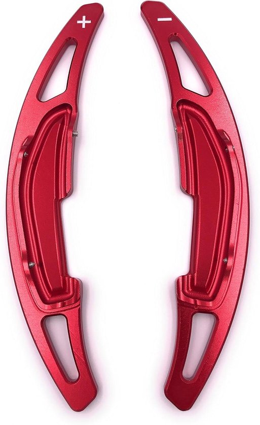 Stuurwiel Pook Verlenging - Schakel Pookjes - Sportief Rijden - Geanodiseerd Aluminium - Set van 2 - Rood van Merkloos