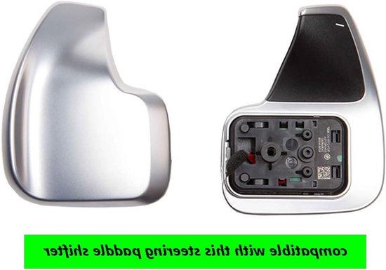 Stuurwiel Schakelpeddels - Verlengstukken Peddels - Sportiever Rijden - Aluminiumlegering - 2 stuks - Zilver