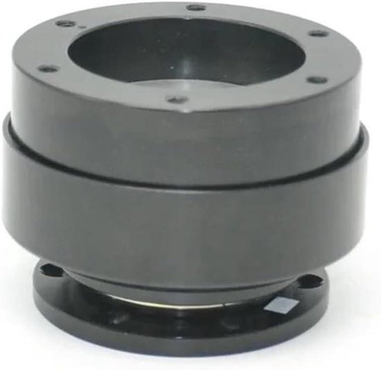 Stuurwiel Snelkoppeling - Naafadapter Racesimulator - Simulator Stuurervaring - Aluminium Constructie - 70mm 6-Gats - Zwart