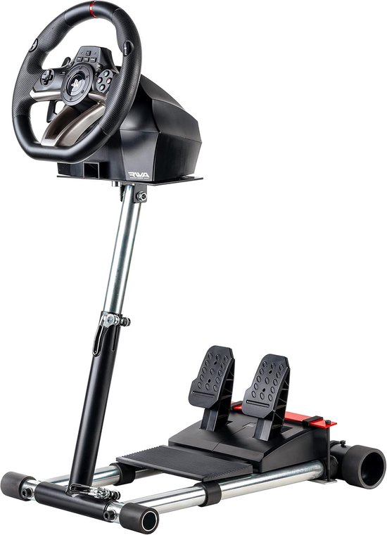 Stuurwiel Standaard - Pedaalhouder - Race Simulators - Traploos Verstelbaar - 58 cm - Zwart