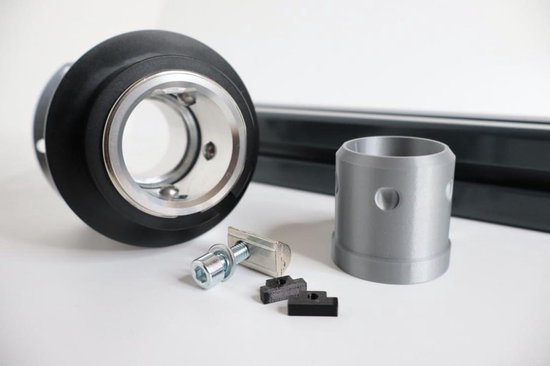Stuurwielhouder - QR1 V2 houder - Sim Racing - Anti-twist bescherming - 40 mm hoogte - Zilver