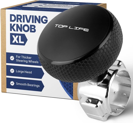 Stuurwielknop XL voor vrachtwagens en bestelwagens - Siliconen coating voor optimale grip van Carpoint