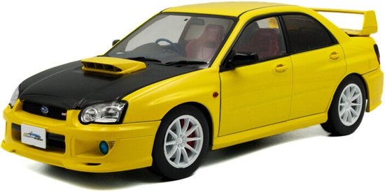 Subaru Impreza WRX STI Streetfighters 2003 yellow 1:18 modelauto van Biante