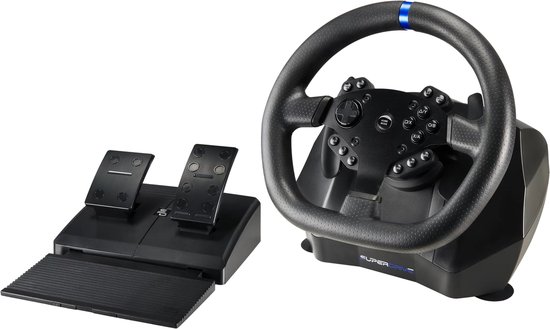 Subsonic Superdrive Pro Sport SV950 - Race Stuur - Inclusief Pedalen - 900° Rotatie - Game Stuur geschikt voor Xbox Series X/S, Xbox One, PS4 en PC van Merkloos