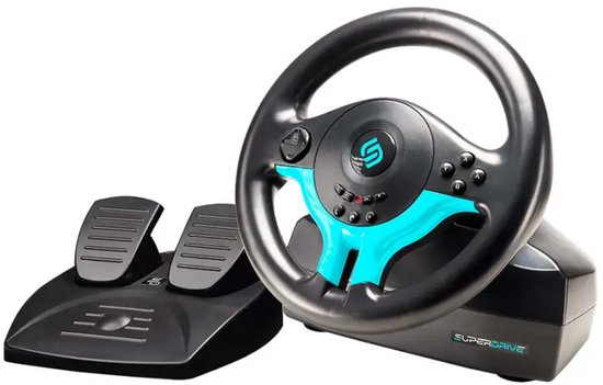 Subsonic SV250-S Stuurwiel – Racestuur voor Nintendo Switch en Switch 2 – Geschikt voor racegames – Blauw van Merkloos