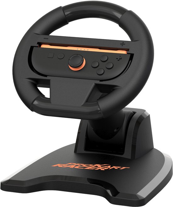 Subsonic Vouwbaar Racestuur – Voor Nintendo Switch 2 en Switch – 180° Rotatie – Mario Kart Accessoire – Racestuur houder van Subsonic