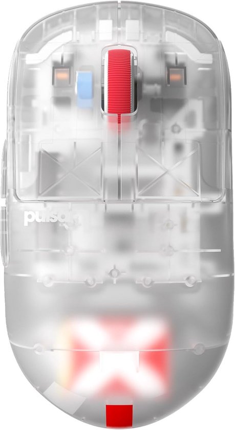 Super Clear Limited Edition Mini Draadloze Gaming Muis - Ultra Lichtgewicht 52g, Optische Sensor 26k DPI van Merkloos