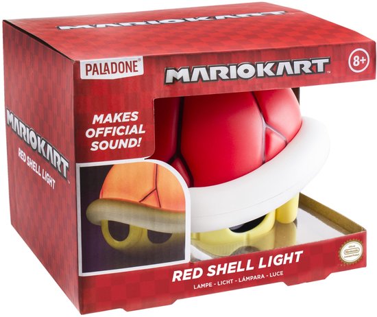 Super Mario Red Shell Light met Geluid - Gaming Decoratie