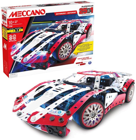 Supercar - BANDAI - Meccano - APM20105 - 25 modellen van Meccano