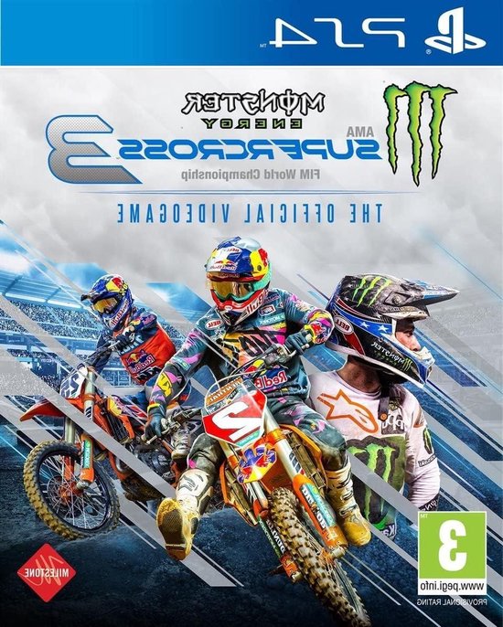 Supercross Videogame - Race Game Motorcross Spel - Racen op de PlayStation - Officiële 2019 Seizoen van Merkloos