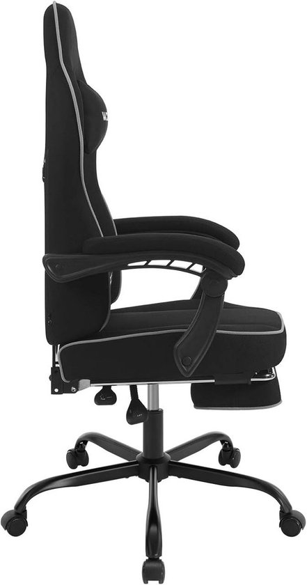 SureDeal® - gamingstoel - Pocketveringkussen - Ergonomische draaistoel - Mesh stof - 63,5x60x117,5 cm - Zwart