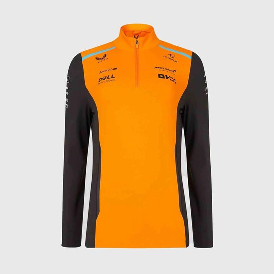Sweatshirt McLaren Heren Rp Quarter 1/4 Zip Sweater Grijs Oranje - 4XL van Merkloos