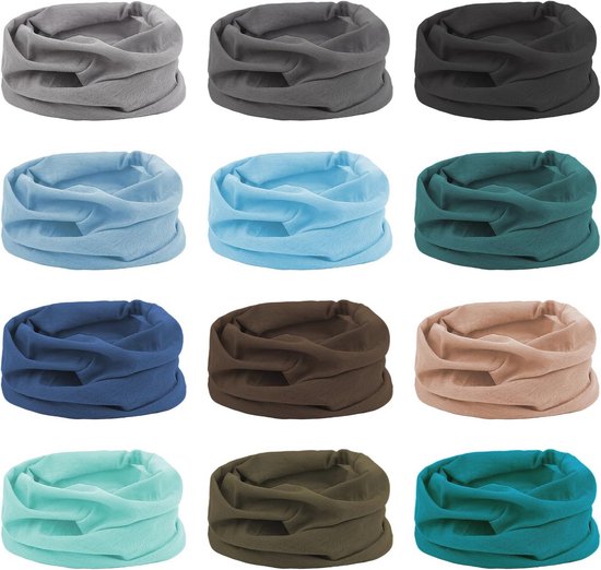 TAIYUNWEI Multifunctionele multifunctionele doek voor outdoor, sport, magische hoofddoek, elastische hoofdband, bandana, UV-bestendigheid, sporthoofddeksels voor paardrijden, motorrijden, wandelen, van Merkloos