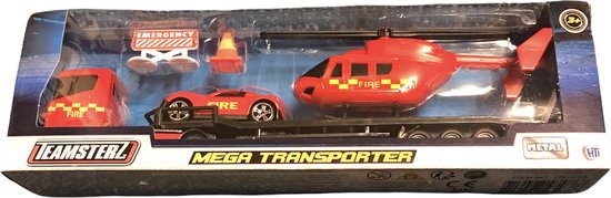 Teamsterz mega transporter hulpverlening helicopter Rescue brandweer van Merkloos