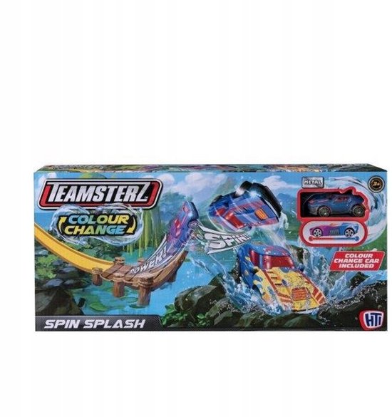 Teamsterz Racebaan met Kleurwisselende Auto van Merkloos