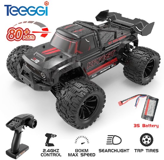 Teeggi KF18 1:14 4WD RC Auto 80km/h Brushless Offroad Drift Racewagen 3S Afstandsbediening Speelgoed Truck van Teeggi
