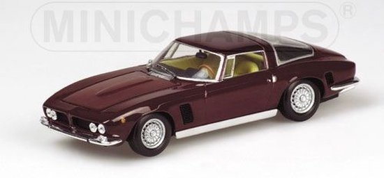 The 1:43 Diecast Modelcar of the Iso Grifo 7 Litre of 1968 in Red Metallic. This scalemodel is limited by 3336pcs.The manufacturer is Minichamps.This model is only online available van Minichamps