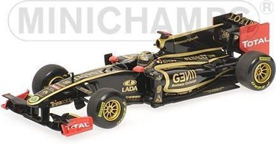 The 1:43 Diecast Modelcar of the Lotus Renault Showcar of 2011. The driver was Nick Heidfeld. The manufacturer of the scalemodel is Minichamps.This model is only online available van Minichamps