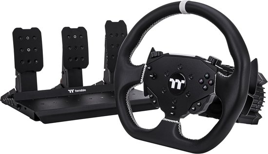 Thermaltake G6 Direct Drive Racing Wheel + Pedalen – Force-Feedback Racing Bundle – 6 Nm, 13″ stuurwiel, metalen pedalen - PC van Merkloos