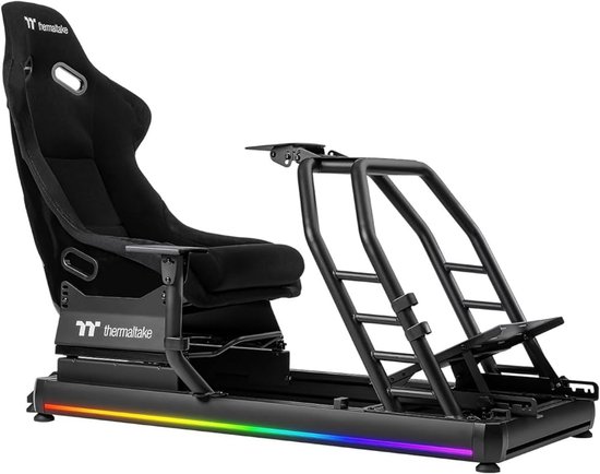 Thermaltake GR500 – Racing Simulator Cockpit – Verstelbare Seat & Stevig Frame - Zwart