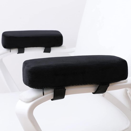 Thijox - LargeLeaf Extra Dikke Stoel Armsteun Kussens - Elleboog Kussen Drukverlichting Bureaustoel Gaming Stoel Armleuning met Memory Foam Pads - 2-d