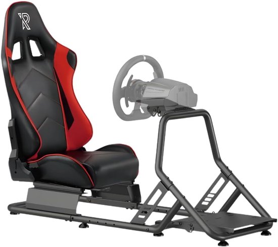 Thijox - Ranqer Racing Simulator Cockpit - Verstelbare Stoel Met Stalen Frame Voor Beginners en Professionals - Simracing Cockpit Voor Gaming En Thuis