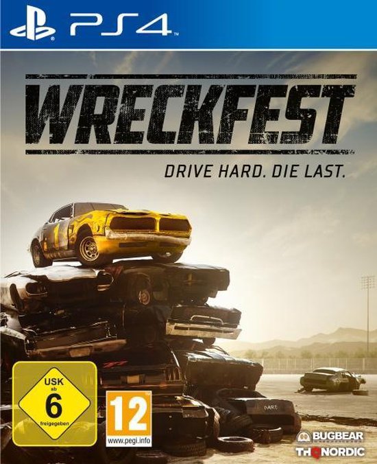 THQ Wreckfest, PS4, PlayStation 4, Multiplayer modus, T (Tiener) van THQ