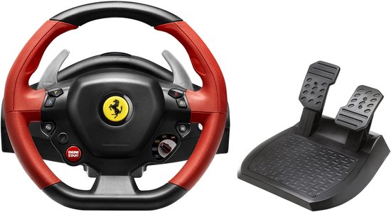 Thrustmaster Ferrari 458 Spider Racestuur & Pedalen - Refurbished - 100% Gecertificeerd met 2 Jaar Garantie - Voor Xbox Series X|S & Xbox One
