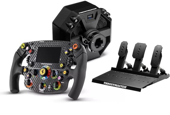Thrustmaster Sim Racing Bundle PlayStation & PC - T598 Direct Drive Servo Base + Ferrari SF1000 Stuur + Raceline Pedals III - PS5 - PS4 - PC van Merkloos