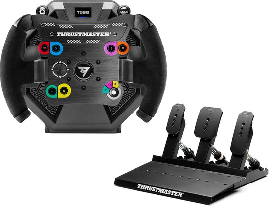 Thrustmaster Sim Racing Bundle - T598 Direct Axial Drive Servo Base + Open Wheel Add‑On + Raceline Pedals III - PS5 - PS4 - PC van Merkloos