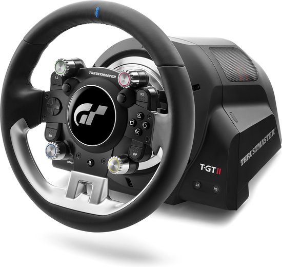 Thrustmaster T-GT II Pack Stuur + Base - PC - Officiële PlayStation 4 en 5 en Gran Turismo licenties. van Thrustmaster
