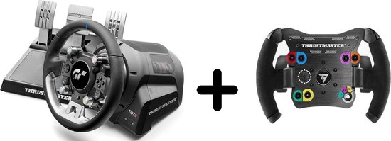 Thrustmaster T-GT II - Racestuur met 3 Pedalen + Open Wheel Racestuur - Add-On - PS5, PS4, PC van Thrustmaster