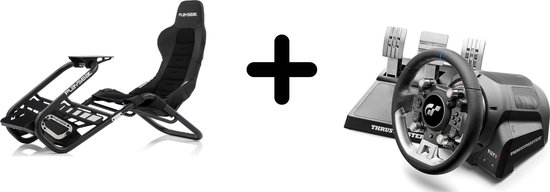 Thrustmaster T-GT II - Racestuur met 3 Pedalen + Playseat Trophy racestoel van Thrustmaster