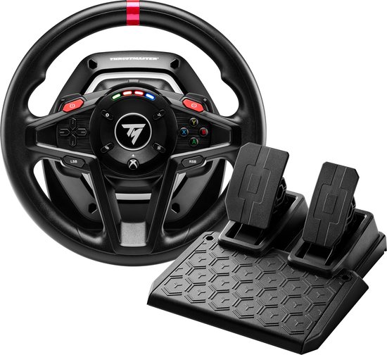 Thrustmaster T128 - Force Feedback racestuur met magnetische pedalen - Xbox Series X|S, Xbox One, PC van Thrustmaster