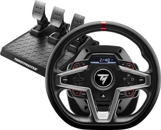 Thrustmaster T248-P - Racestuur en 3 Pedalen - Force Feedback & Magnetische Flippers - Voor PS5/PS4/PC van Merkloos