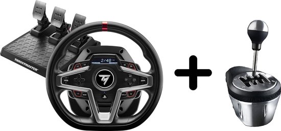 Thrustmaster T248-P, Racewiel en Pedalen + TH8A Gaming racestuurshifter - PS5, PS4, PC