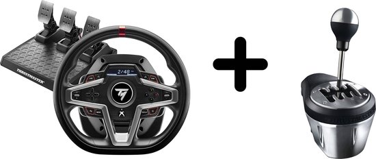 Thrustmaster T248, Racewiel en Pedalen + TH8A Gaming racestuurshifter - Xbox, PC van Thrustmaster