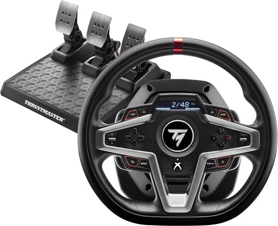 Thrustmaster T248 Stuurwiel + pedalen - Force Feedback - Scherm met Race-Informatie - PC - Xbox van Thrustmaster