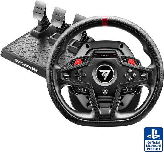 Thrustmaster T248R - 3,1 Nm Force Feedback-Racestuur en Pedaalset - Voor PS5, PS4 en de PC van Thrustmaster