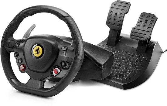 Thrustmaster T80 Ferrari 488 GTB Edition Racestuur & Pedalen - Refurbished - Voor PS5, PS4 & PC - 100% Gecertificeerd met 2 Jaar Garantie - Met Lineaire Weerstand (Bungee Cord)