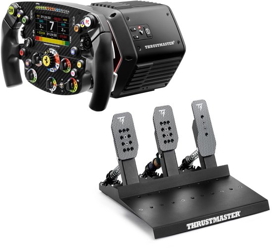 Thrustmaster T818 Black Edition + SF25 + Raceline Pedals III LC – Direct Drive Sim Racing Set - PC
