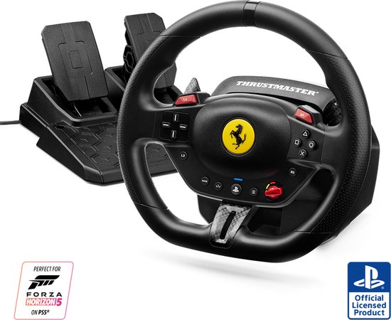 Thrustmaster T98-P Ferrari 296 GTB - Racestuur met pedalen - voor PS5, PS4 en PC van Thrustmaster