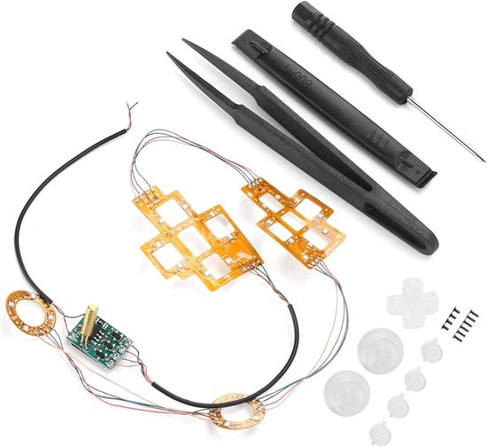 Thumb Button Kit - Verlichte Thumbsticks - Controller Personalisatie - Zes Kleuren Wisselbaar - 15 x 10 x 3 cm van Merkloos